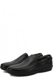 Кожаные лоферы с внутренней меховой отделкой Aldo Brue