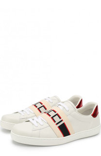 Кожаные кеды Gucci Gucci