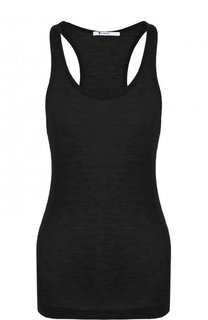 Однотонный шерстяной топ с круглым вырезом T by Alexander Wang