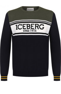 Шерстяной джемпер с принтом Iceberg