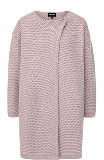Однотонный вязаный кардиган на одной пуговице Giorgio Armani