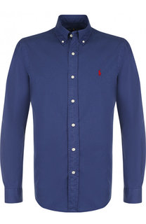 Хлопковая рубашка с воротником button down Polo Ralph Lauren