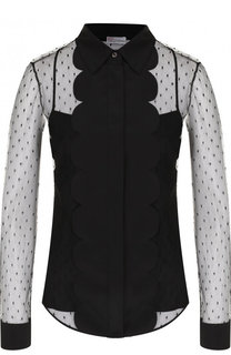 Полупрозрачная блуза с топом REDVALENTINO