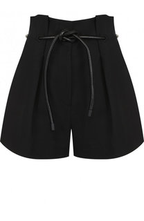 Шерстяные мини-шорты с поясом 3.1 Phillip Lim