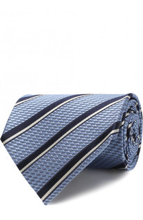 Шелковый галстук с узором Ermenegildo Zegna