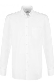 Хлопковая сорочка с воротником button down Van Laack