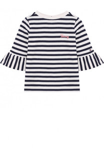 Хлопковая футболка с расклешенными рукавами Tommy Hilfiger