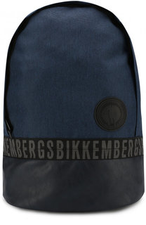 Текстильный рюкзак с логотипом бренда Dirk Bikkembergs
