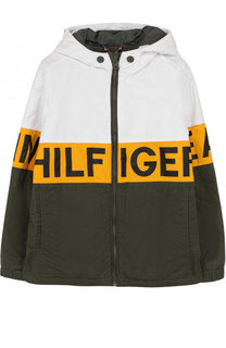 Куртка с контрастной отделкой и капюшоном Tommy Hilfiger