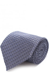 Шелковый галстук с узором Ermenegildo Zegna