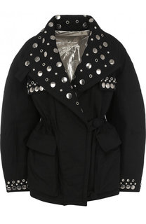 Двусторонняя хлопковая куртка с декоративной отделкой Isabel Marant