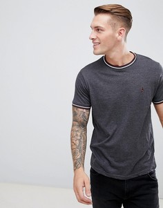 Футболка с полосатой отделкой Brave Soul - Темно-синий