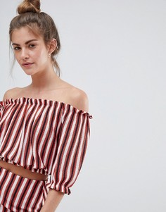 Комбинируемый топ в разноцветную полоску Pull&Bear - Мульти