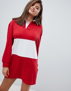 Платье-рубашка в стиле регби Missguided - Красный