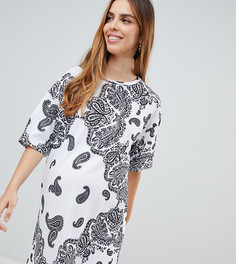 Платье-футболка с платочным принтом ASOS DESIGN Maternity - Мульти