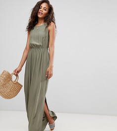 Платье макси с бантом сзади ASOS DESIGN Tall - Зеленый