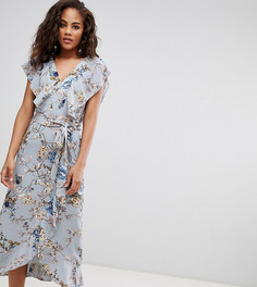 Шифоновое платье миди с цветочным принтом Missguided Tall - Мульти