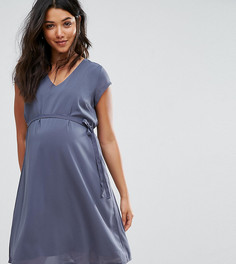 Свободное платье Mamalicious Maternity - Синий Mama.Licious