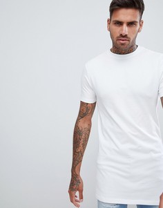 Белая обтягивающая футболка с круглым вырезом River Island - Белый
