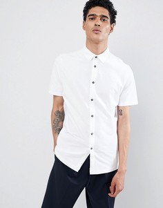 Белая рубашка из пике Burton Menswear - Белый