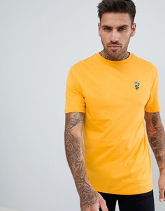 Желтая футболка с вышивкой River Island - Желтый