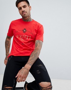 Красная футболка с принтом цепочки River Island - Красный