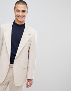 Oversize-пиджак ASOS DESIGN - Светло-бежевый