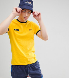 Желтая футболка с контрастной отделкой и логотипом ellesse - Желтый