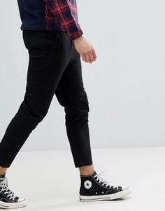 Узкие укороченные брюки Jack & Jones - Черный