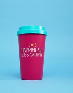 Дорожная кружка Happy Jackson - Розовый