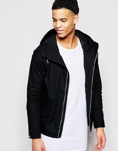 Черная куртка на молнии Pull&Bear - Черный