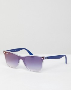 Синие солнцезащитные очки-вайфареры Ray-Ban - Синий