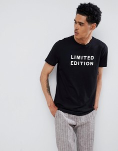 Футболка с принтом ASOS Design - Черный