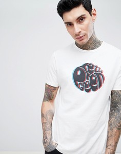 Белая футболка с 3D-логотипом Pretty Green - Белый