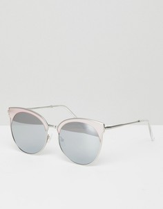 Круглые солнцезащитные очки Quay Australia Miabella - Розовый