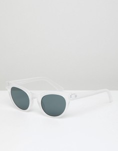 Круглые солнцезащитные очки в прозрачной оправе AJ Morgan - Очистить