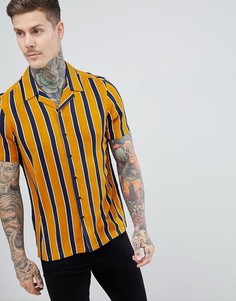 Oversize-рубашка в полоску ASOS DESIGN - Желтый