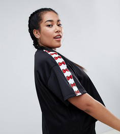Укороченный свободный топ Hello Kitty x ASOS DESIGN Curve - Черный