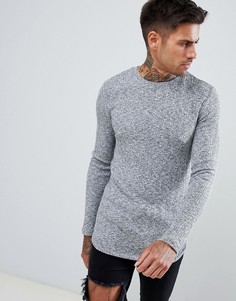 Обтягивающий лонгслив ASOS DESIGN - Серый