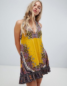 Платье-туника с принтом Free People - Золотой