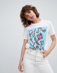 Футболка с принтом PS by Paul Smith - Белый
