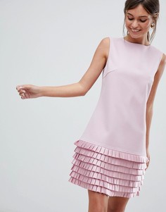 Платье с атласной отделкой Ted Baker - Розовый