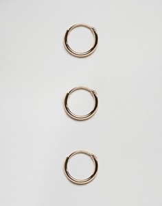 Серьги-кольца Weekday - Золотой