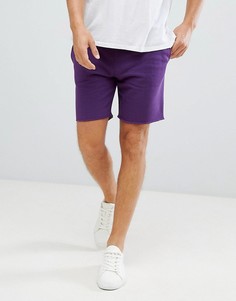 Фиолетовые трикотажные шорты Pull&Bear - Фиолетовый