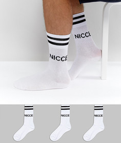 Набор из 3 пар спортивных носков Nicce - Белый