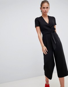 Комбинезон с поясом Miss Selfridge - Черный