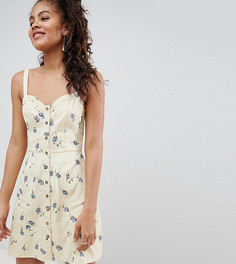 Сарафан с пестрым цветочным принтом ASOS DESIGN Tall - Мульти