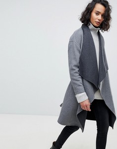 Пиджак с драпировкой AllSaints - Серый