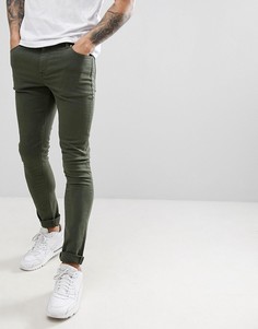 Зеленые супероблегающие джинсы ASOS DESIGN - Зеленый