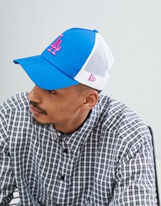 Синяя бейсболка с дизайном Los Angeles New Era Essential - Синий